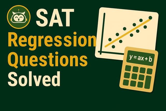 Sat Math Regression SAT Regression Questions Solved: The 5 Desmos Tricks to Find ...
