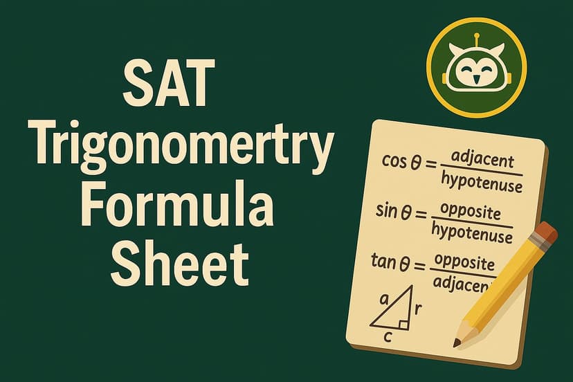 SAT Trigonometry Formula Sheet Essential Formulas and How to Use Them
